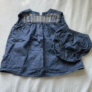 Tea collection 18-24 months dress and bloomer set